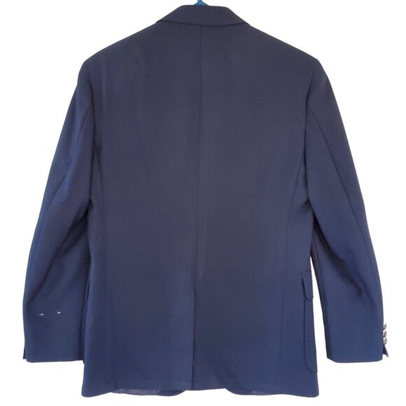 VTG Edwards Lion's Club International Blazer Jacket Men's 40R Blue Logo Patch - Picture 5 of 11